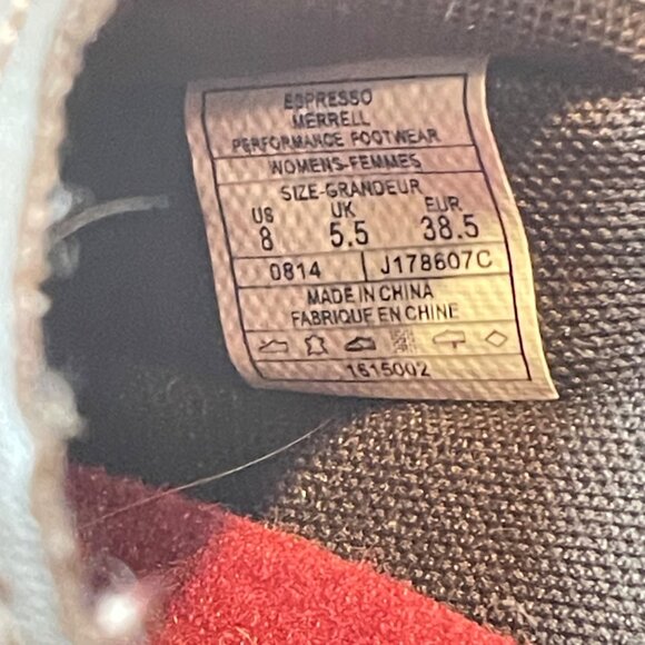 Merrell Brown Slip-On Leather Comfort Shoes Womens 8 - Picture 7 of 12